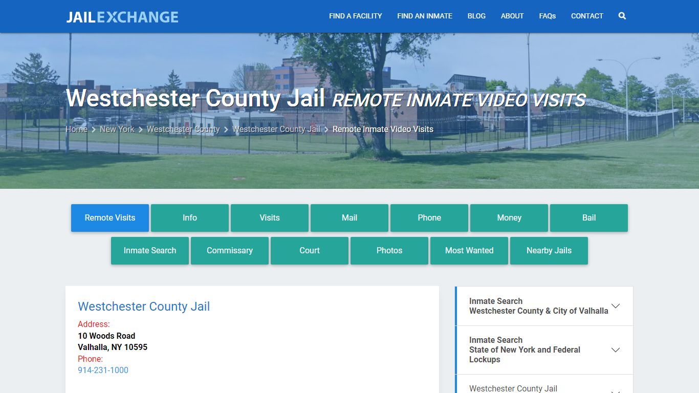 Video Visitation - Westchester County Jail, NY - Jail Exchange